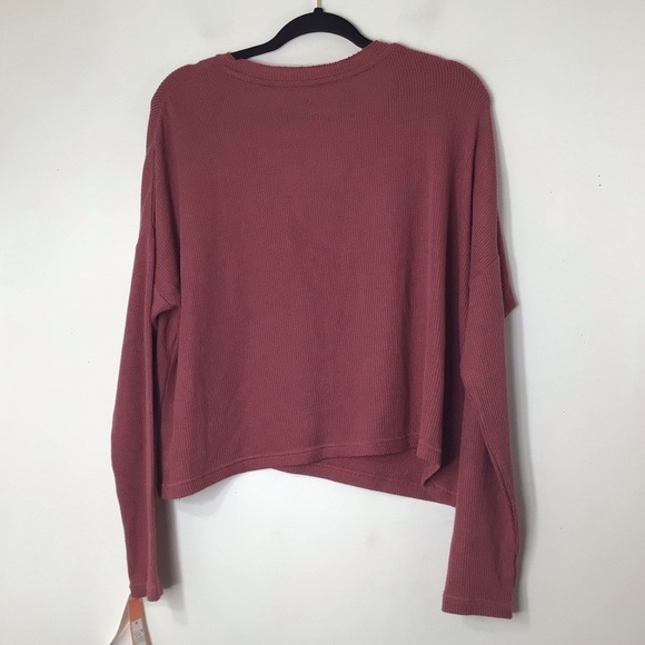 NWT colsie top women medium knit rose pink - Picture 6 of 7